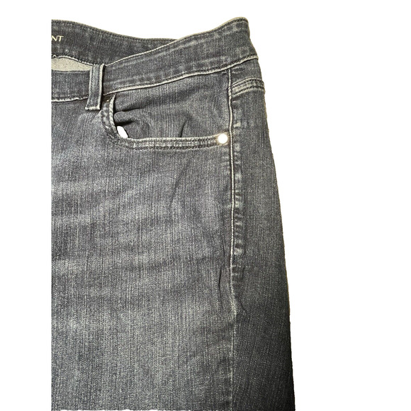 Lane Bryant Women's Plus Size 20R Skinny Jeans Blue Denim Dark Wash Fringe - Picture 5 of 11